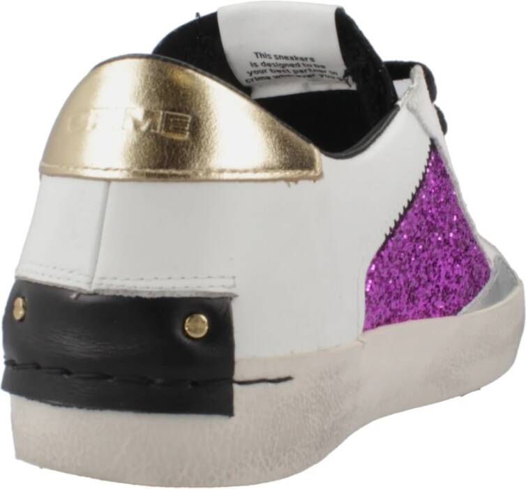 Crime London Vervallen Sneakers Purple Dames