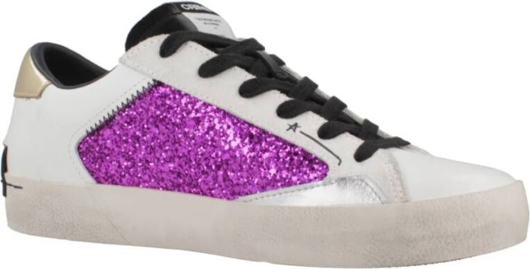 Crime London Vervallen Sneakers Purple Dames