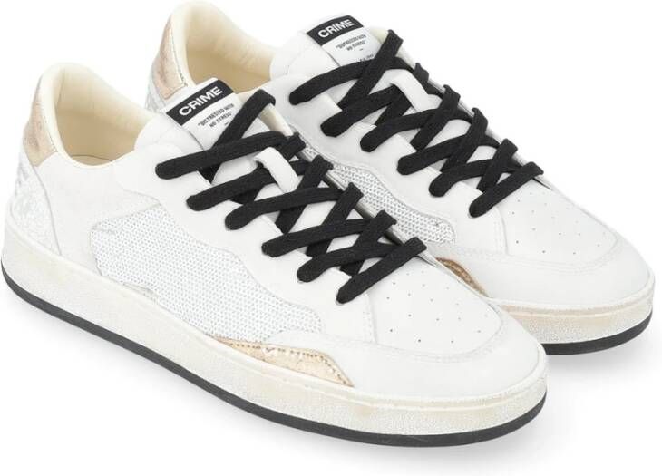 Crime London Witte Chelsea Sneakers White Dames