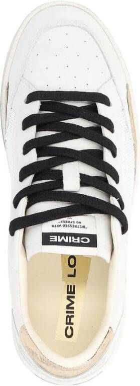 Crime London Witte Chelsea Sneakers White Dames