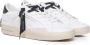 Crime London Witte Distressed Leren Sneakers White Heren - Thumbnail 2