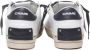 Crime London Witte Distressed Leren Sneakers White Heren - Thumbnail 3