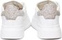 Crime London Witte Glitter Stud Leren Sneakers White Dames - Thumbnail 3