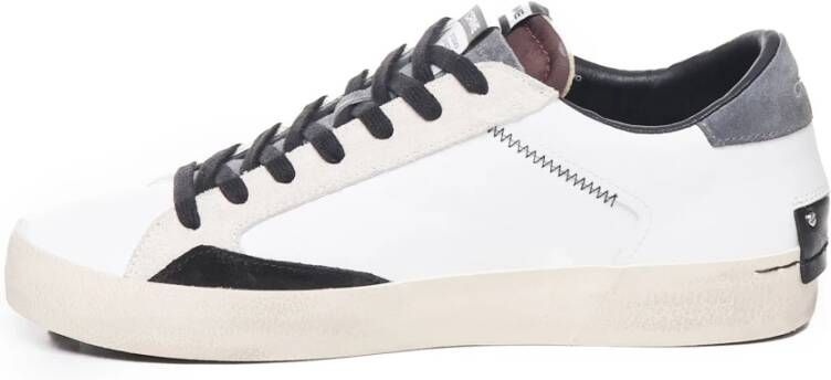 Crime London Witte klassieke sneakers met bandzool White Heren