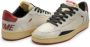 Crime London Witte Leren Sneakers met Rode Stud White Heren - Thumbnail 2