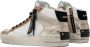 Crime London Witte leren hoge sneaker White Dames - Thumbnail 3