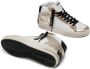 Crime London Witte leren hoge sneaker White Dames - Thumbnail 4