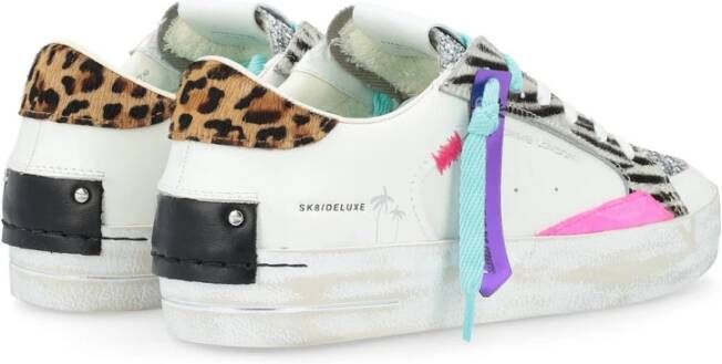 Crime London Witte leren Jungle Fever sneakers Multicolor Dames