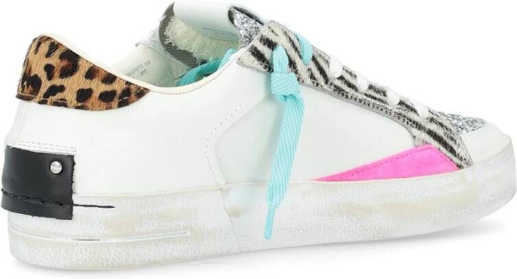 Crime London Witte leren Jungle Fever sneakers Multicolor Dames