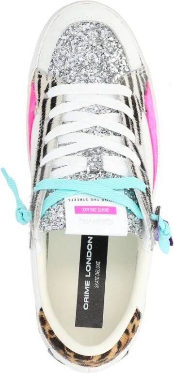 Crime London Witte leren Jungle Fever sneakers Multicolor Dames