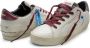 Crime London Klassieke Bandzool Sneakers Wit Bourgondië White Heren - Thumbnail 9