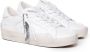 Crime London Witte Leren Sneakers met Bandzool White Dames - Thumbnail 2