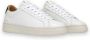 Crime London Witte Leren Sneakers met Groene Hiel White Heren - Thumbnail 2