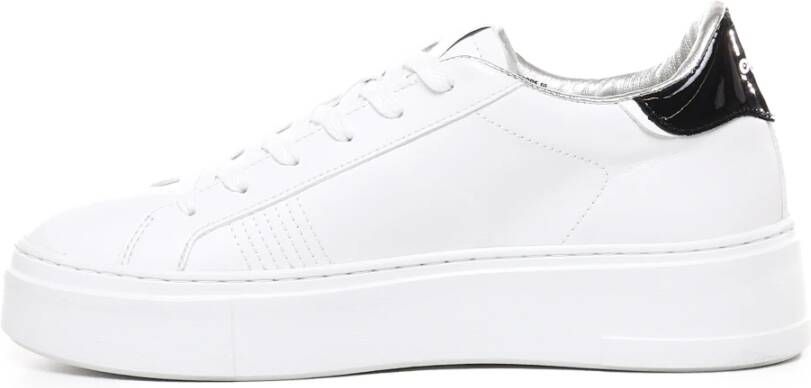 Crime London Witte Leren Sneakers met Stud White Dames