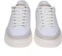 Crime London Witte Leren Sneakers met Suède Details White Heren - Thumbnail 2