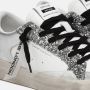 Crime London Witte Leren Sneakers Zilver Glitter Multicolor Dames - Thumbnail 6