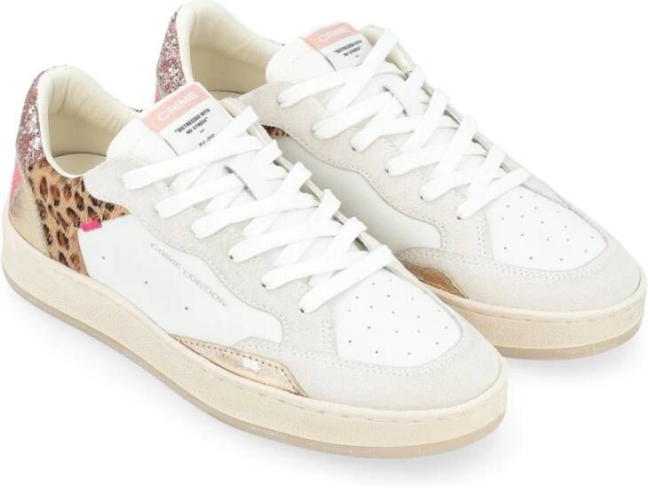 Crime London Witte leren Wild Safari sneakers Multicolor Dames