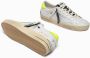 Crime London Witte Sneaker met Gele Hiel Tab White Heren - Thumbnail 6