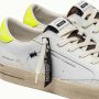 Crime London Witte Sneaker met Gele Hiel Tab White Heren - Thumbnail 7