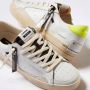 Crime London Witte Sneaker met Gele Hiel Tab White Heren - Thumbnail 9