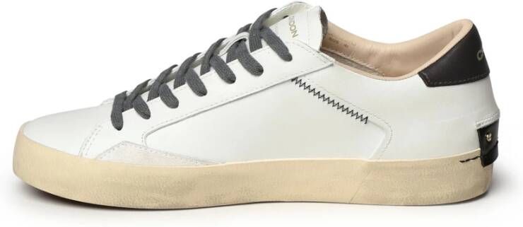 Crime London Witte Sneakers met Rode Details White Heren