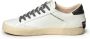 Crime London Witte Sneakers met Rode Details White Heren - Thumbnail 4