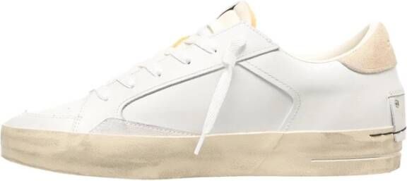 Crime London Witte Sneakers SK8 Deluxe White Heren