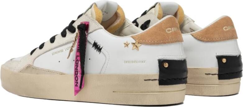 Crime London Witte Sneakers voor een stijlvolle look White Dames