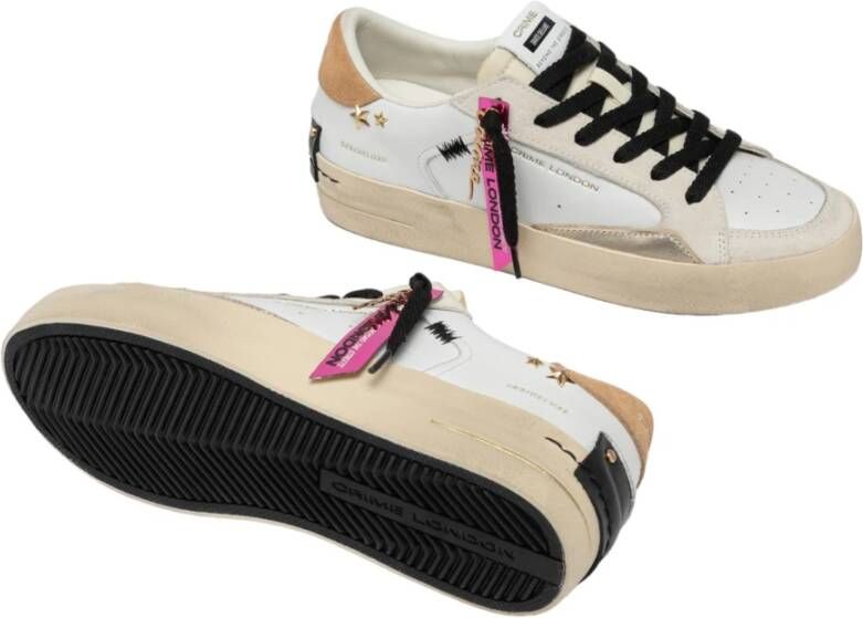 Crime London Witte Sneakers voor een stijlvolle look White Dames