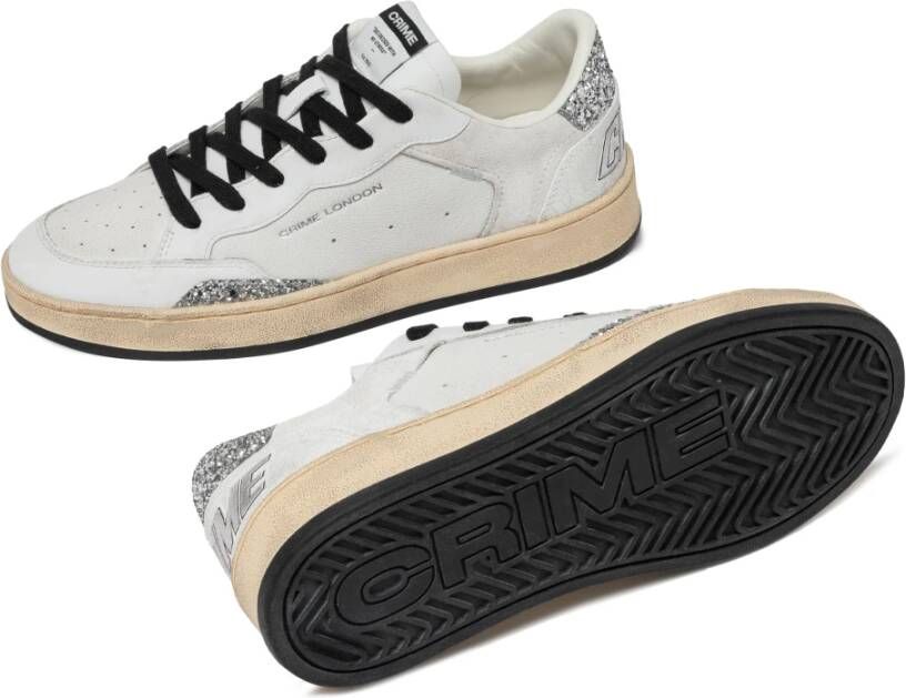 Crime London Witte Sneakers voor een stijlvolle look White Dames