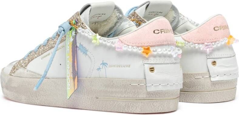 Crime London Witte Sneakers voor een stijlvolle look White Dames