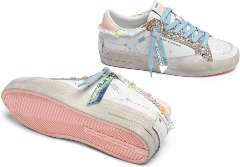 Crime London Witte Sneakers voor een stijlvolle look White Dames