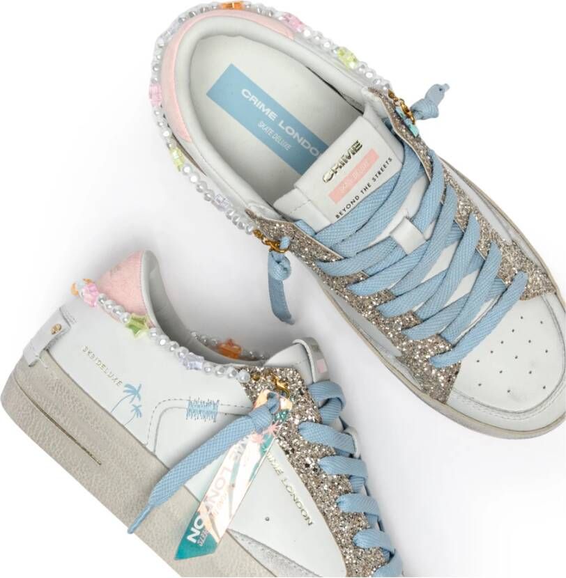 Crime London Witte Sneakers voor een stijlvolle look White Dames