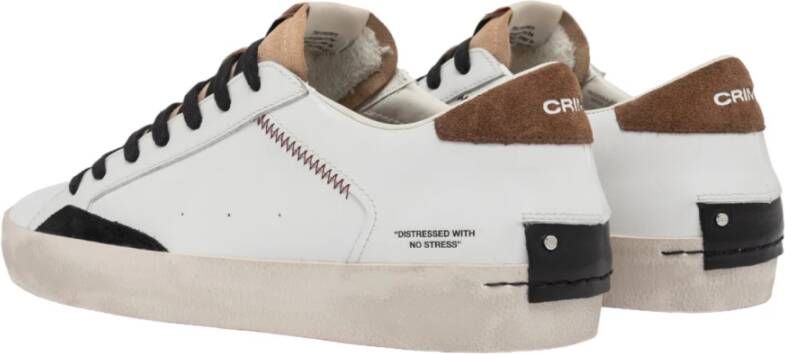 Crime London Witte Sneakers voor een stijlvolle look White Heren