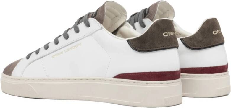 Crime London Witte Sneakers voor een stijlvolle look White Heren