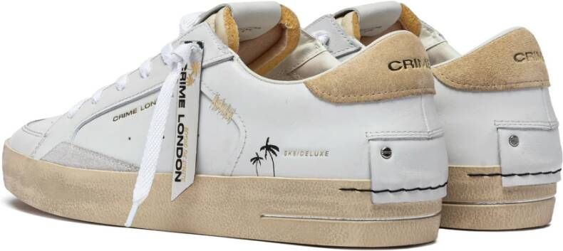 Crime London Witte Sneakers voor een stijlvolle look White Heren