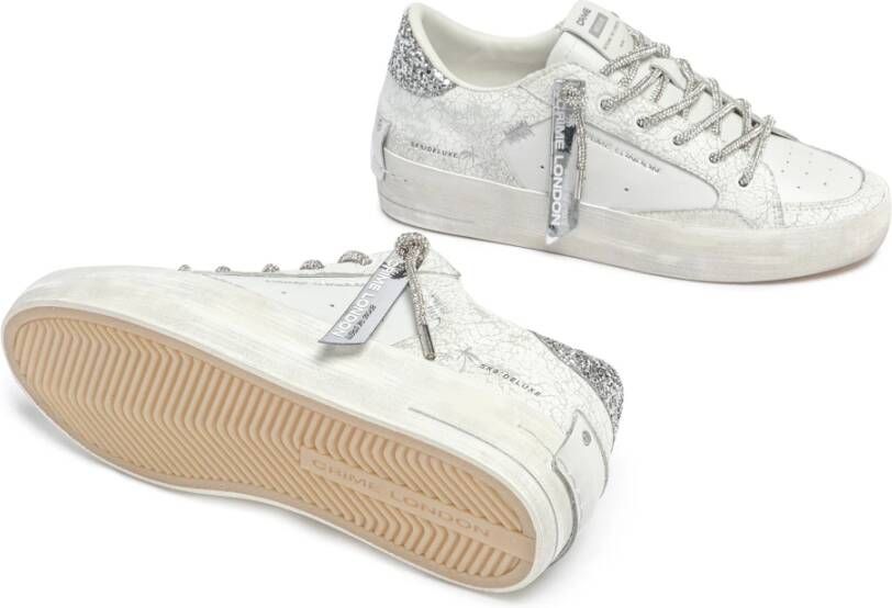 Crime London Witte Sneakers voor Stedelijke Stijl White Dames