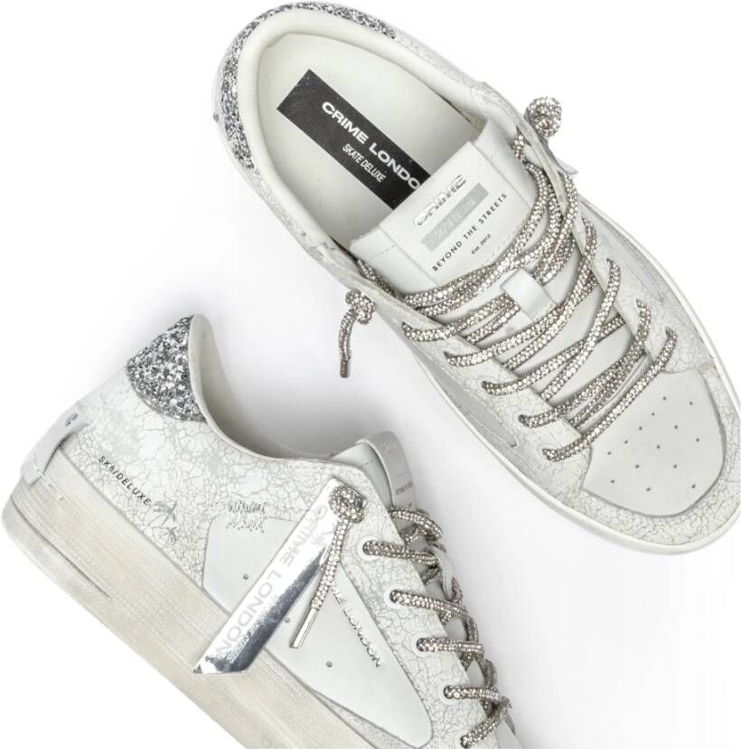 Crime London Witte Sneakers voor Stedelijke Stijl White Dames