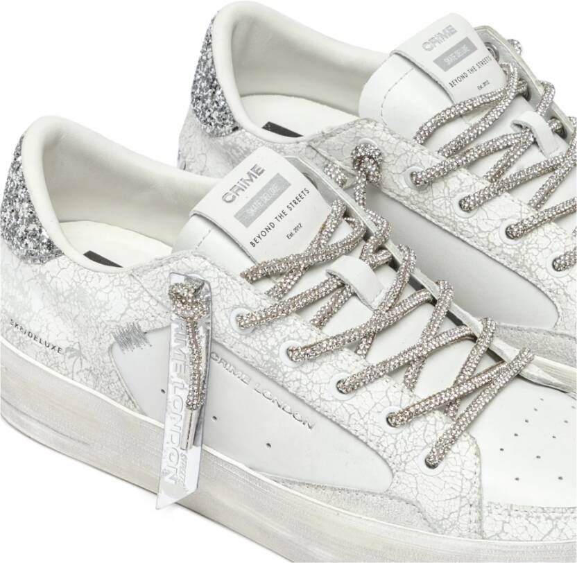 Crime London Witte Sneakers voor Stedelijke Stijl White Dames