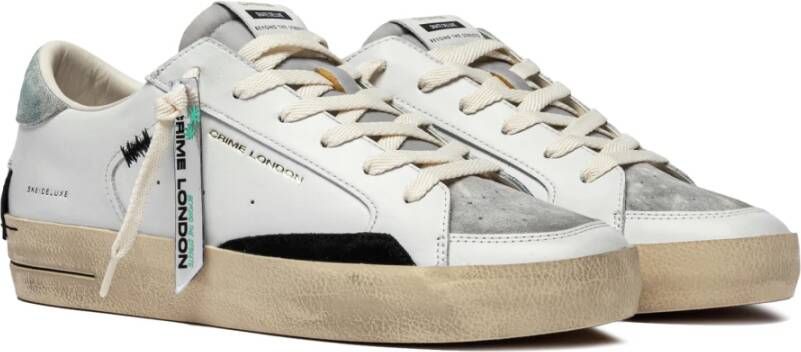 Crime London Witte Sneakers voor Stedelijke Stijl White Heren