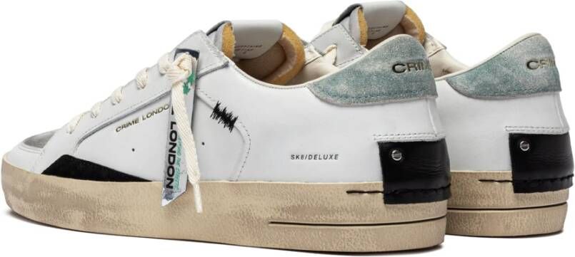 Crime London Witte Sneakers voor Stedelijke Stijl White Heren