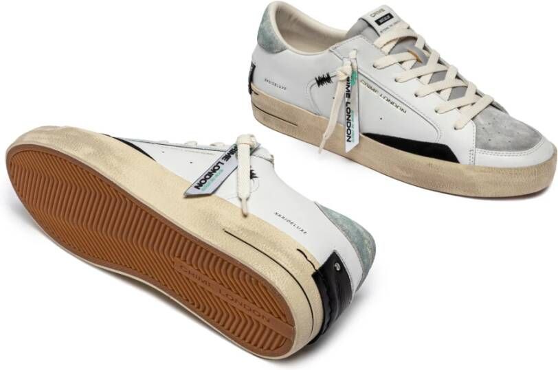 Crime London Witte Sneakers voor Stedelijke Stijl White Heren