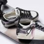 Crime London Zilveren Glitter Sneakers Stijlvol Italiaans Vakmanschap Gray Dames - Thumbnail 2