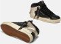 Crime London Zwarte leren sneakers met platinadetails Black Dames - Thumbnail 4