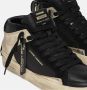 Crime London Zwarte leren sneakers met platinadetails Black Dames - Thumbnail 6