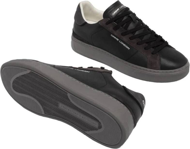 Crime London Zwarte Sneakers voor een Stijlvolle Look Black Heren