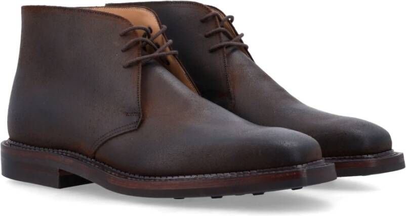 Crockett & Jones Donkerbruine Chukka Boots Brown Heren