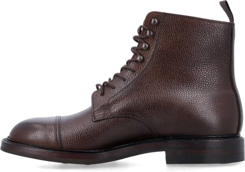 Crockett & Jones Donkerbruine Gesloten Derby Boot Brown Heren