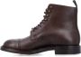 Crockett & Jones Donkerbruine Gesloten Derby Boot Brown Heren - Thumbnail 3