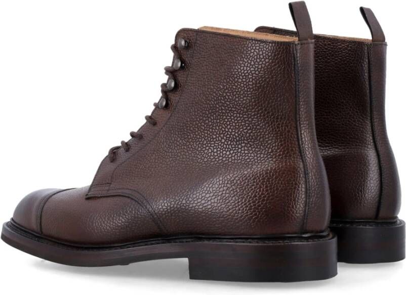 Crockett & Jones Donkerbruine Gesloten Derby Boot Brown Heren